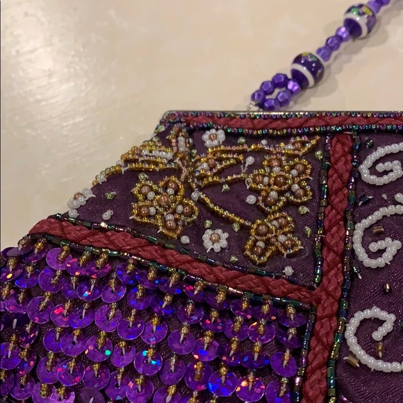 Vintage Evening Beaded Evening Bag - Picture 4 of 5
